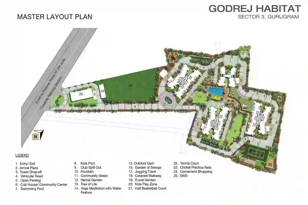 godrej habitat site plan