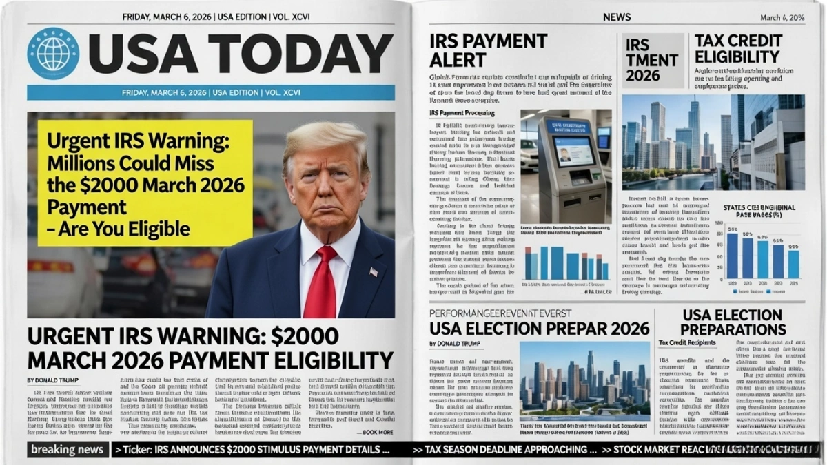 $2000 IRS March 2026 Payment