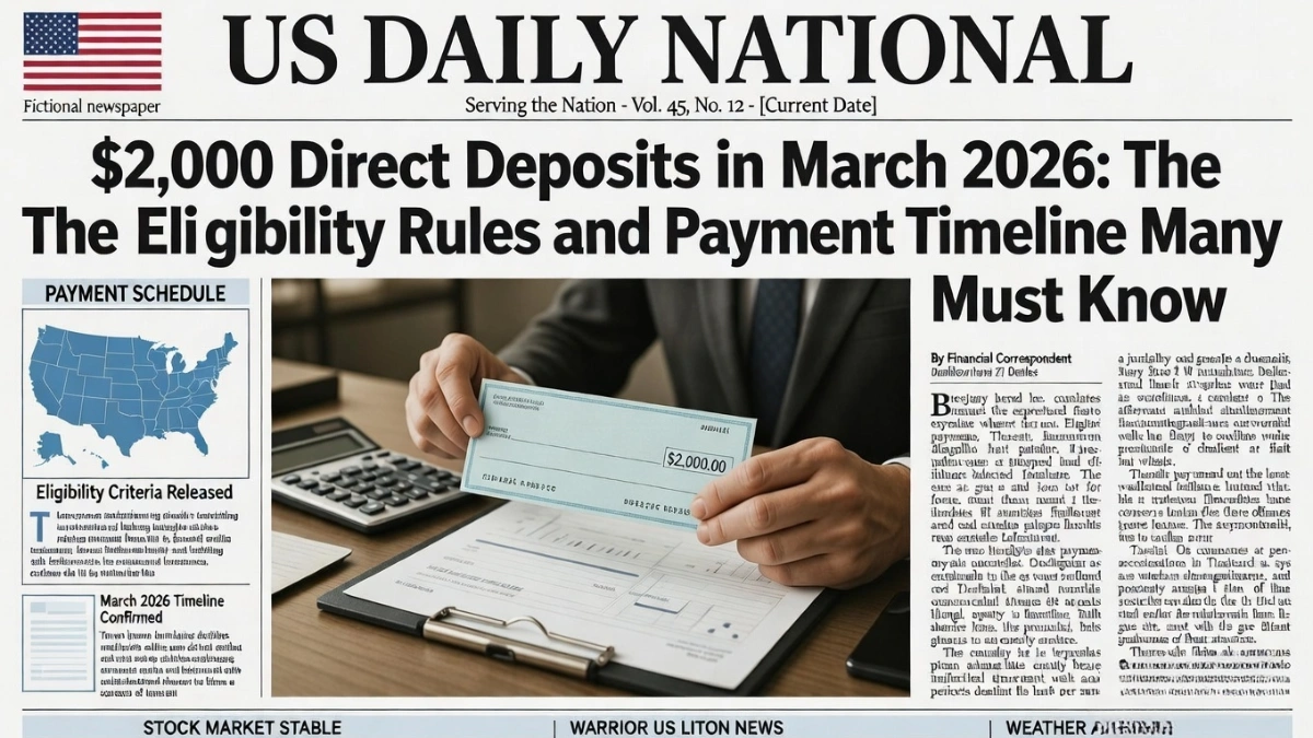 $2000 direct deposit March 2026