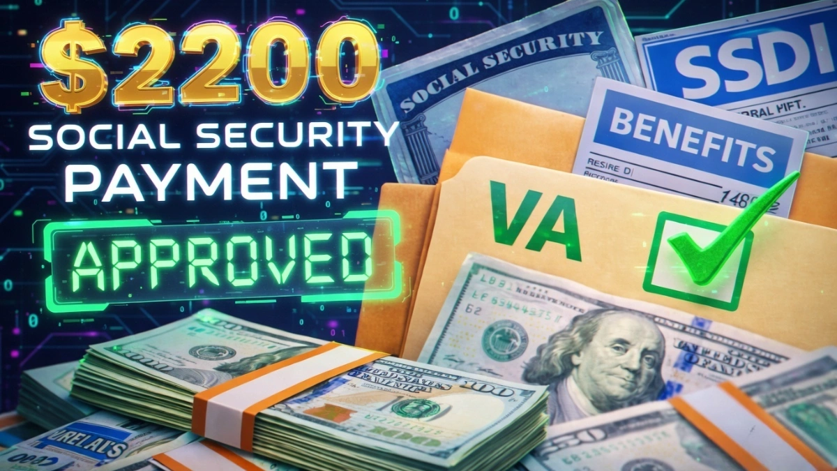 $2200 Social Security payment