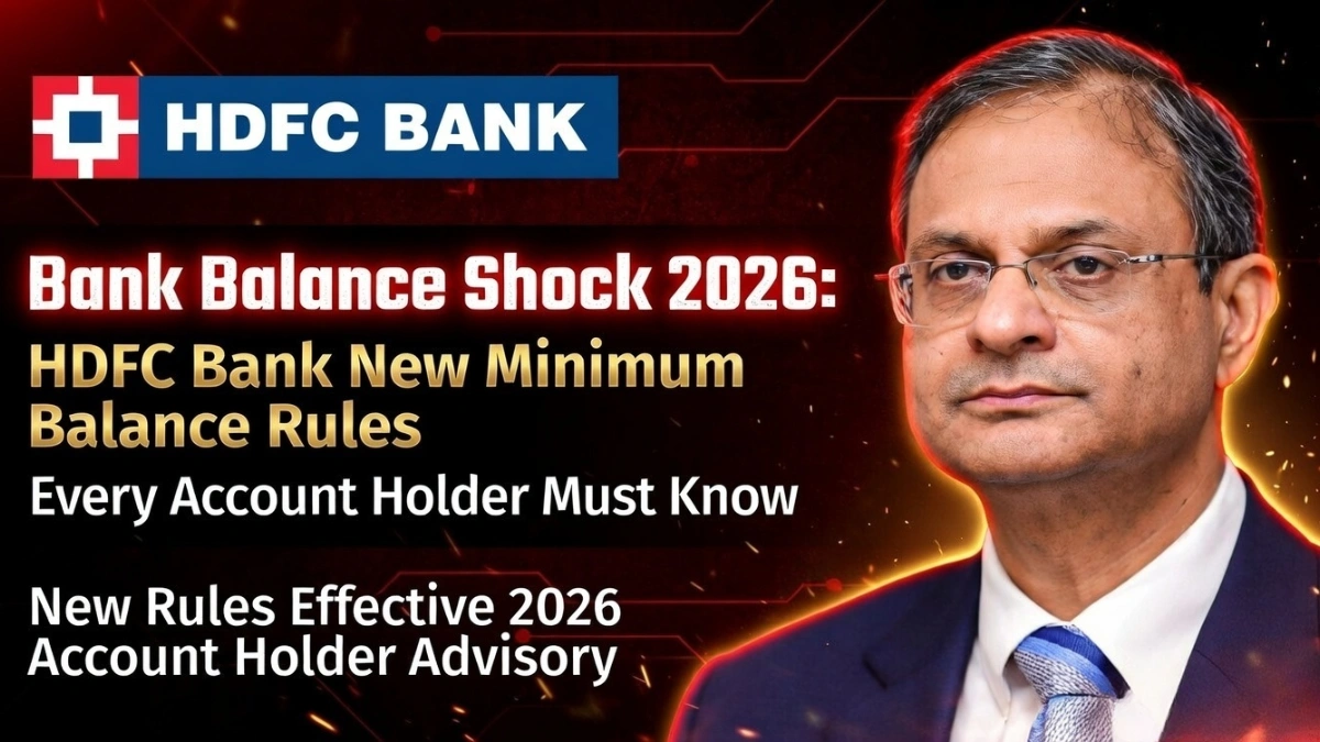 HDFC bank minimum balance rules